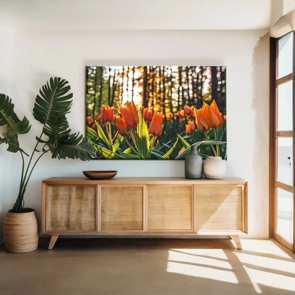 Lale Bahçesi Kanvas Tablo ürün görseli