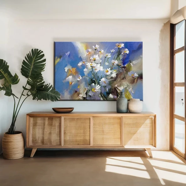 Papatya Tarlası Kanvas Tablo ürün görseli