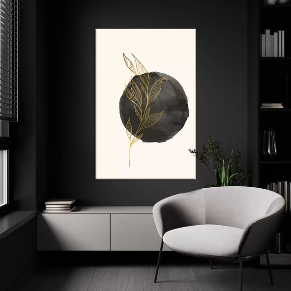 Altın Yapraklar Kanvas Tablo ürün görseli