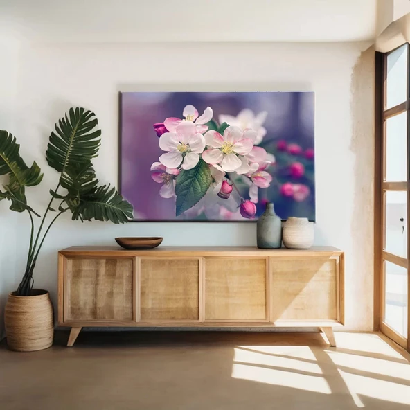 Elma Ağacı Çiçeği Kanvas Tablo ürün görseli