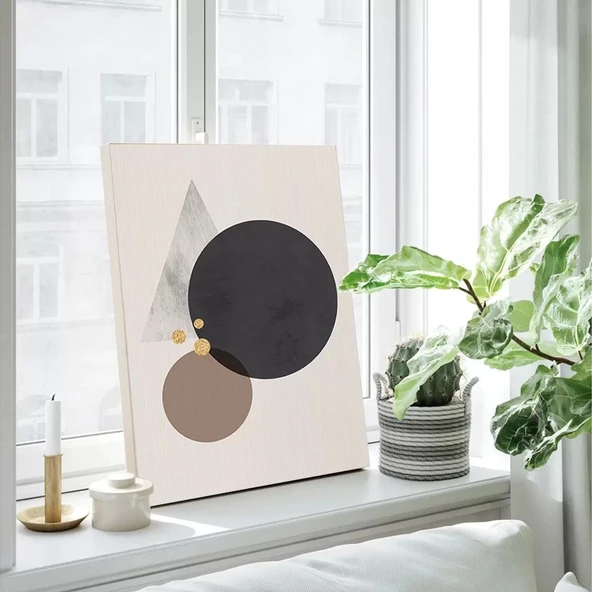 Modern Geometrik Kanvas Tablo - Resim 3