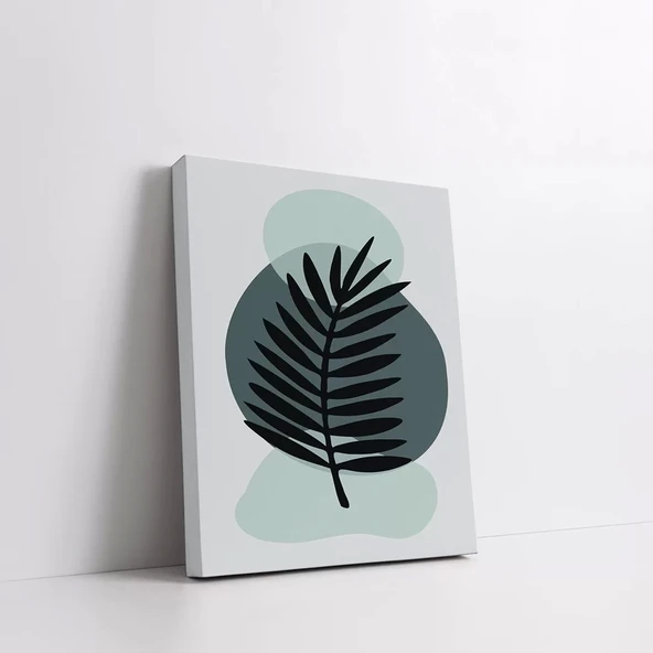 Siyah Palmiye Kanvas Tablo - Resim 2