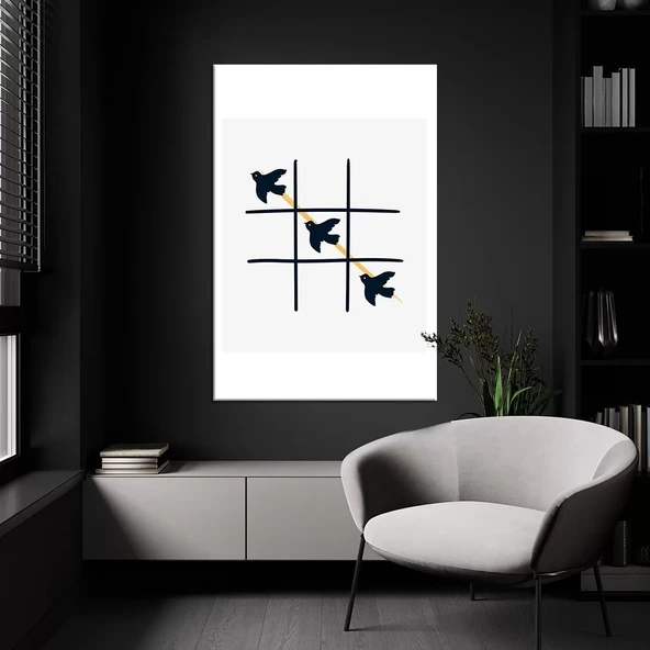 Özgürlüğe Uçan Kuşlar Kanvas Tablo ürün görseli