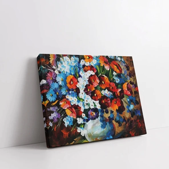 Natürmort - Leonid Afremov Kanvas Tablo - Resim 2