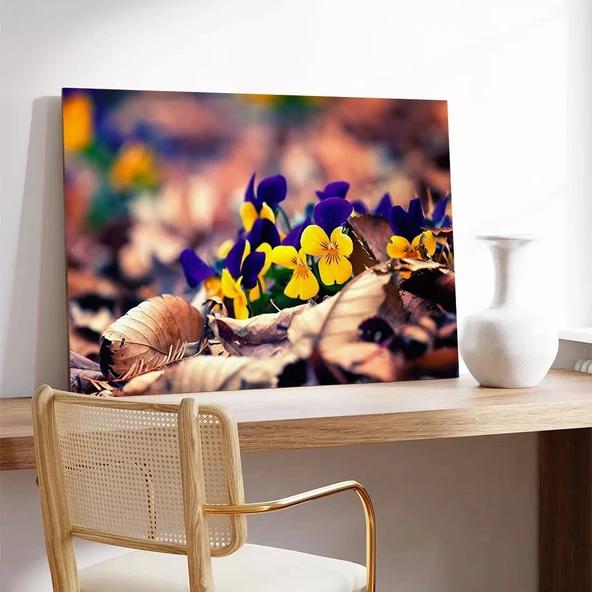 Menekşe Kanvas Tablo - Resim 3