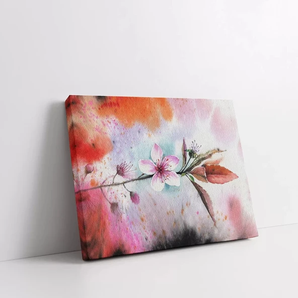 Kiraz Çiçeği Kanvas Tablo - Resim 2