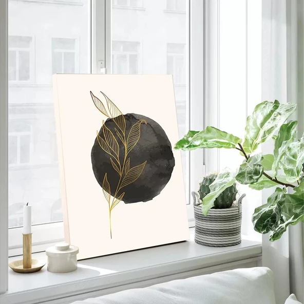 Altın Yapraklar Kanvas Tablo - Resim 3