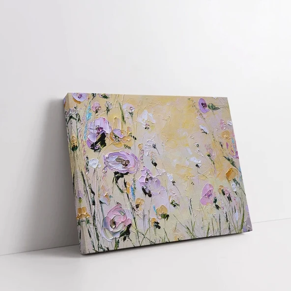 Renkli Çiçekler Kanvas Tablo - Resim 2
