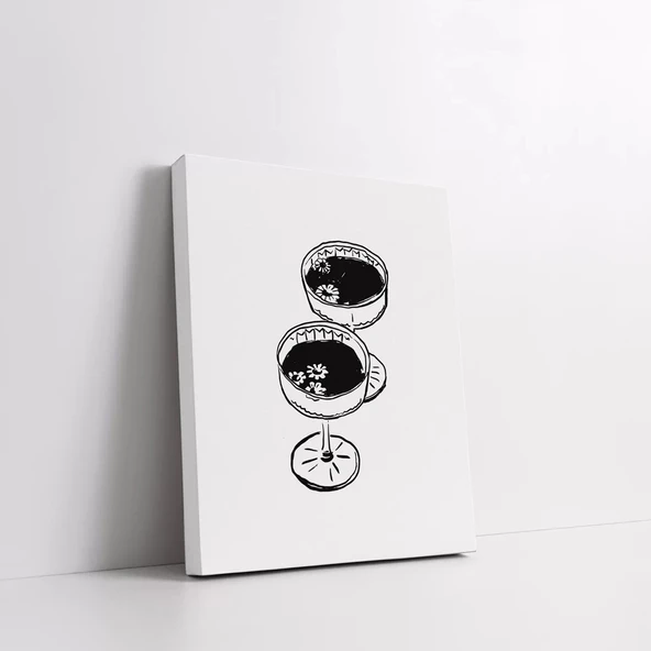 Siyah Kokteyl Kanvas Tablo - Resim 2