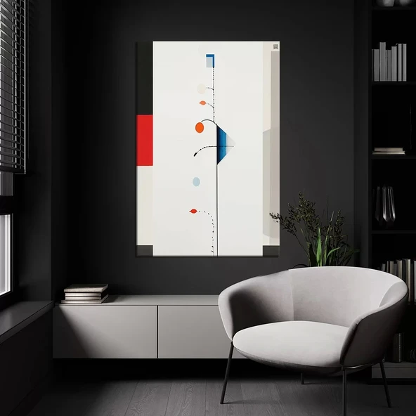 Renkli Geometrik Kanvas Tablo ürün görseli