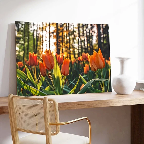 Lale Bahçesi Kanvas Tablo - Resim 3