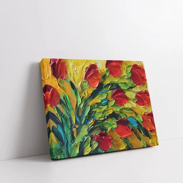 Lale Çiçekleri Kanvas Tablo - Resim 2