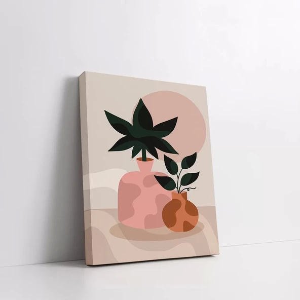 Yeşil Yapraklı Kanvas Tablo - Resim 3