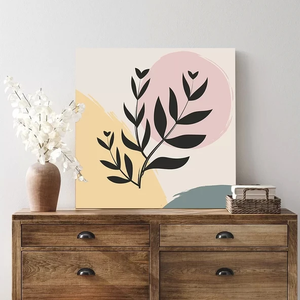 Çiçek Deseni Kanvas Tablo - Resim 2