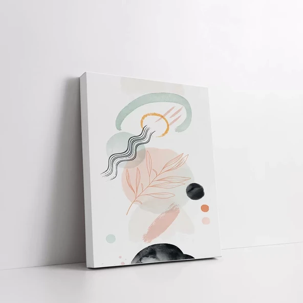 Işıltılı Geometrik Desenli Kanvas Tablo - Resim 3