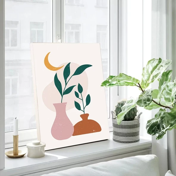 Saksı Bitkileri Kanvas Tablo - Resim 2