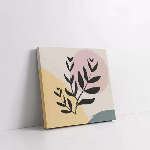 Çiçek Deseni Kanvas Tablo - Resim 3