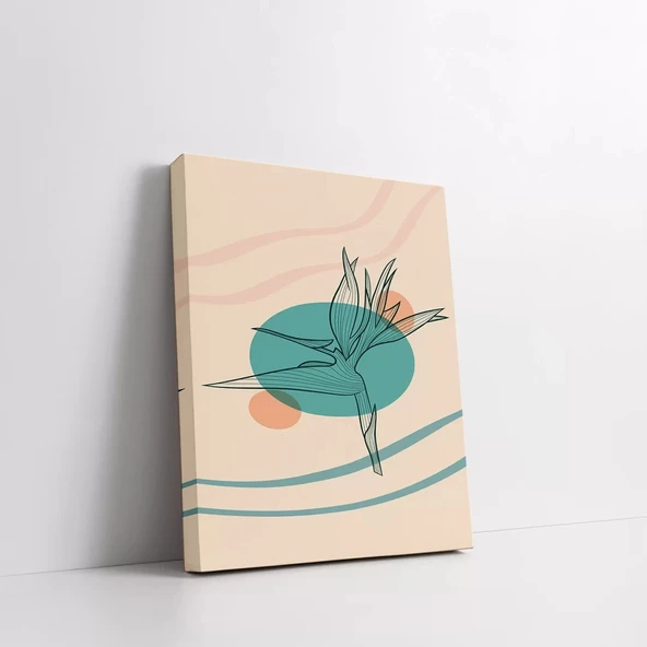 Minimal Art Çizgili Kanvas Tablo - Resim 3