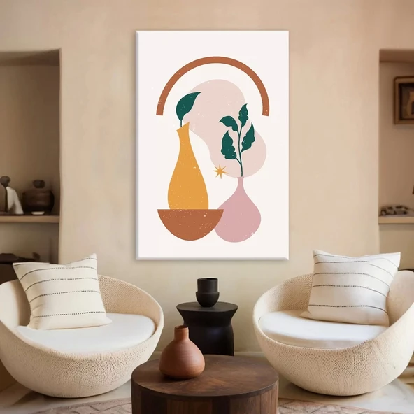 Botanik Simgeler Kanvas Tablo ürün görseli