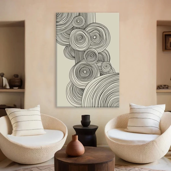 Ağaç Halkaları Kanvas Tablo ürün görseli