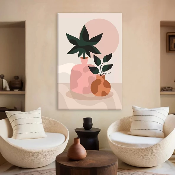 Yeşil Yapraklı Kanvas Tablo ürün görseli