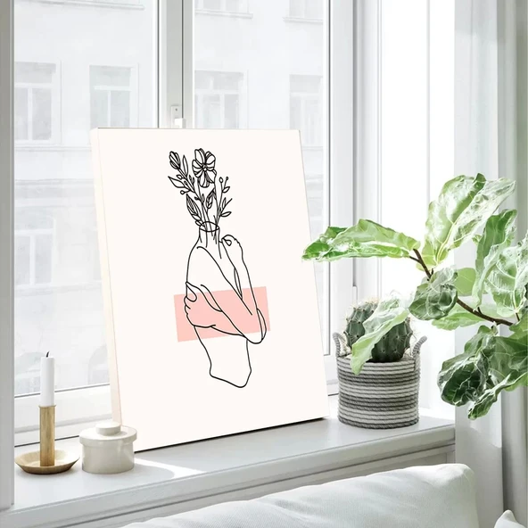 Çiçek Human Kanvas Tablo - Resim 2