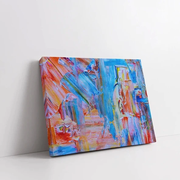 Soyut Şehir Karmaşası Kanvas Tablo - Resim 2