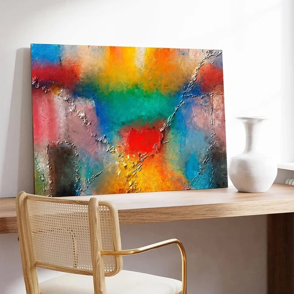 Renkli Hayal Kırıklığı Kanvas Tablo - Resim 3