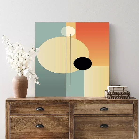 Geometrik Duygular Kanvas Tablo - Resim 2