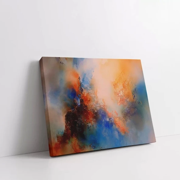 Kozmik Renk Sisleri Kanvas Tablo - Resim 2