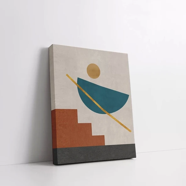 Geometrik Simetri Kanvas Tablo - Resim 3