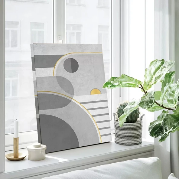 Geometrik Serenity Kanvas Tablo - Resim 2