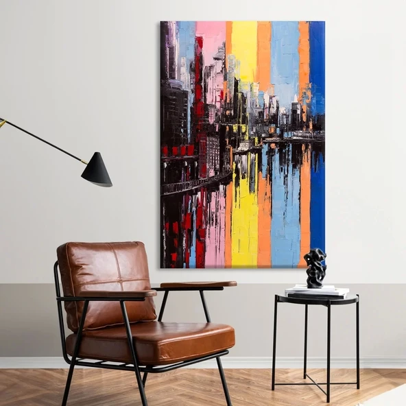 Şehir Çizgileri Kanvas Tablo ürün görseli