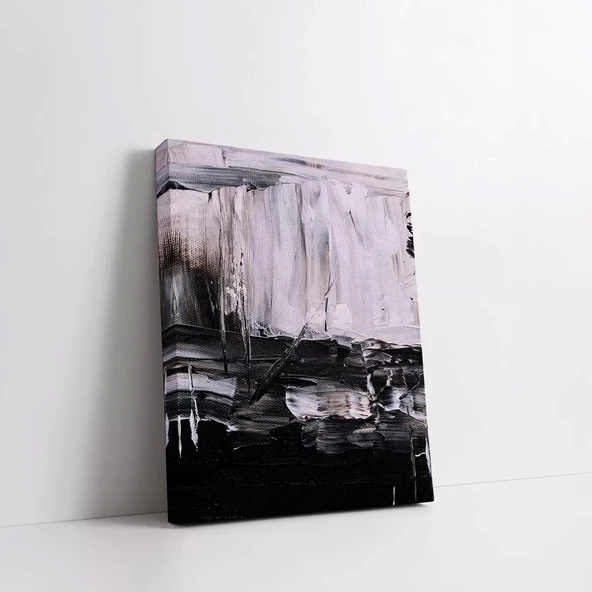 Beyazdan Siyaha Kanvas Tablo - Resim 2