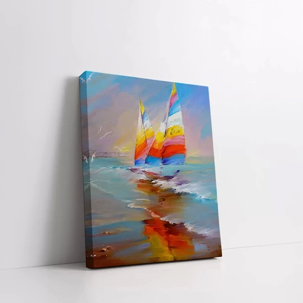 Günbatımı Yansımaları Kanvas Tablo - Resim 2