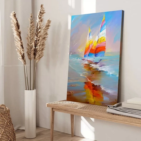 Günbatımı Yansımaları Kanvas Tablo - Resim 3