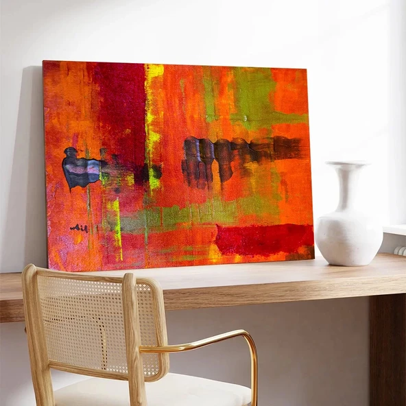 Kızıl Çöl Fırtınası Kanvas Tablo - Resim 3