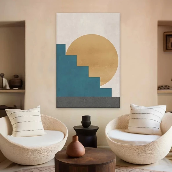 Sade Simetri Kanvas Tablo ürün görseli