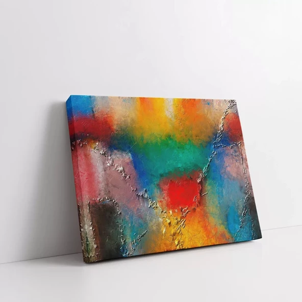 Renkli Hayal Kırıklığı Kanvas Tablo - Resim 2