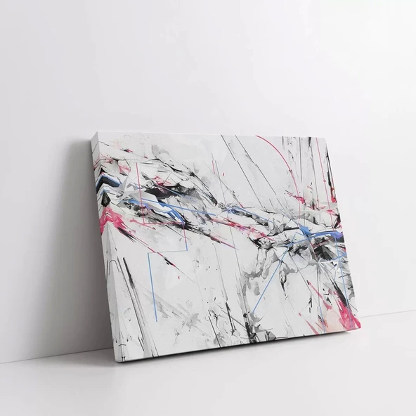 Modern Çizgilerin Zarafeti Kanvas Tablo - Resim 2