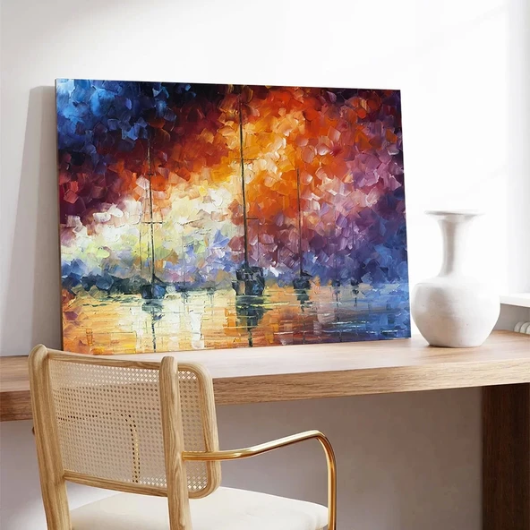 Gökkuşağı Yağmuru Kanvas Tablo - Resim 3