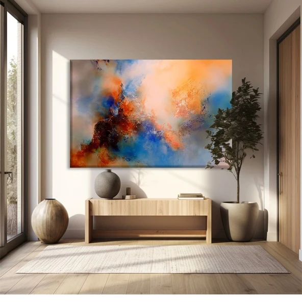 Kozmik Renk Sisleri Kanvas Tablo ürün görseli