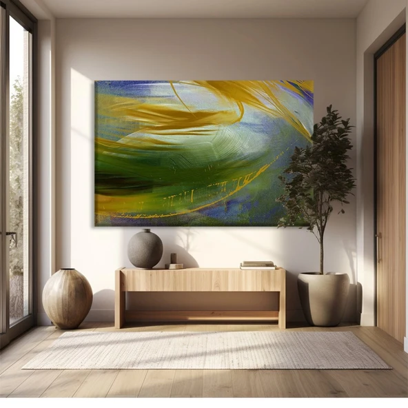 Yeşilin Huzur Veren Esintisi Kanvas Tablo ürün görseli