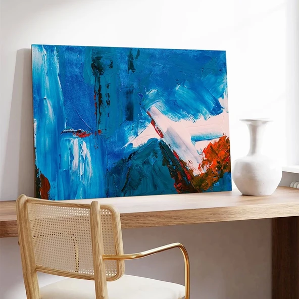 Kuzeyin Mavisinde Kanvas Tablo - Resim 3