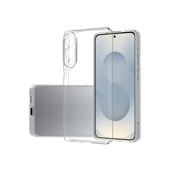 Gpack Samsung Galaxy S25 Edge uyumlu Kılıf Süper Silikon Kamera Korumalı Şeffaf ürün görseli