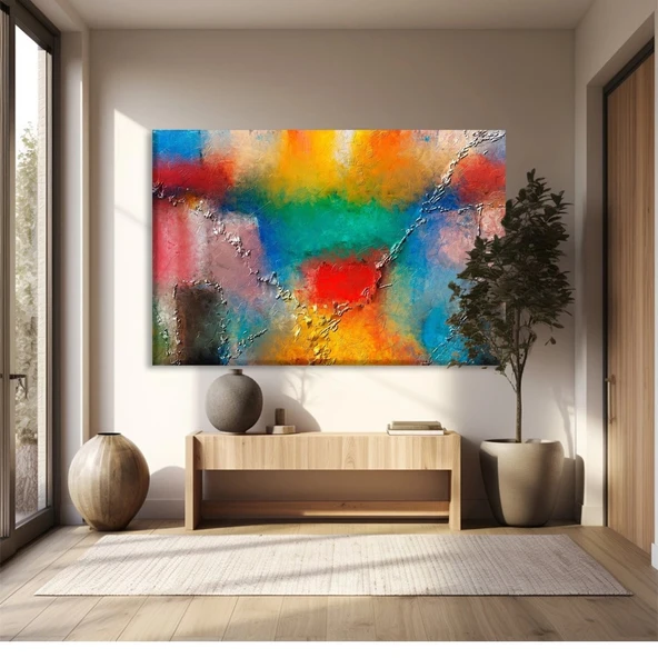 Renkli Hayal Kırıklığı Kanvas Tablo ürün görseli