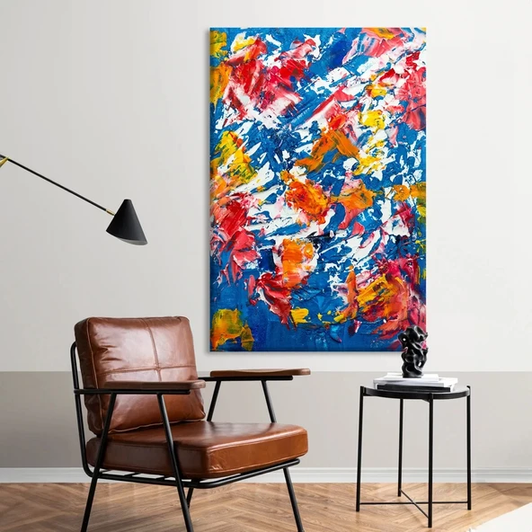 Renk Fırtınası Kanvas Tablo ürün görseli