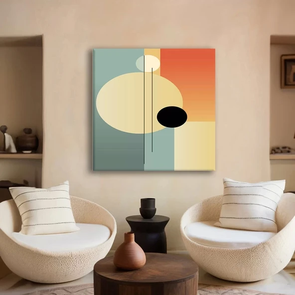 Geometrik Duygular Kanvas Tablo ürün görseli