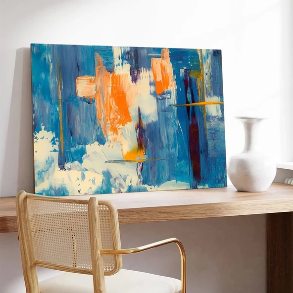 Mavi Derinlik Kanvas Tablo - Resim 3