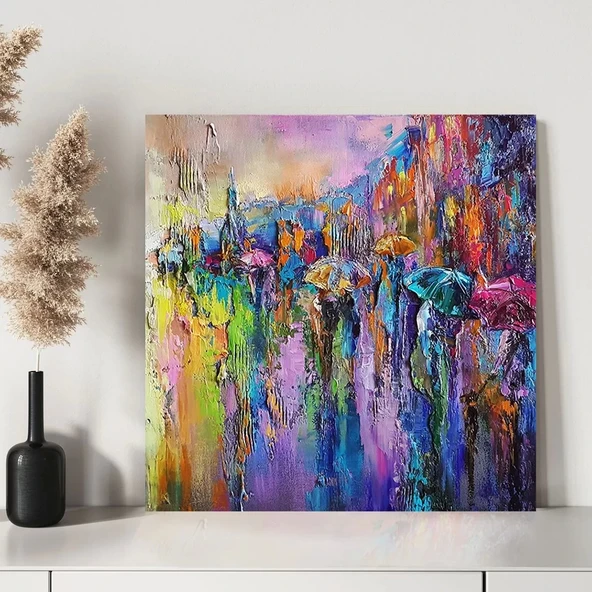 Renk Şelalesi Kanvas Tablo - Resim 3